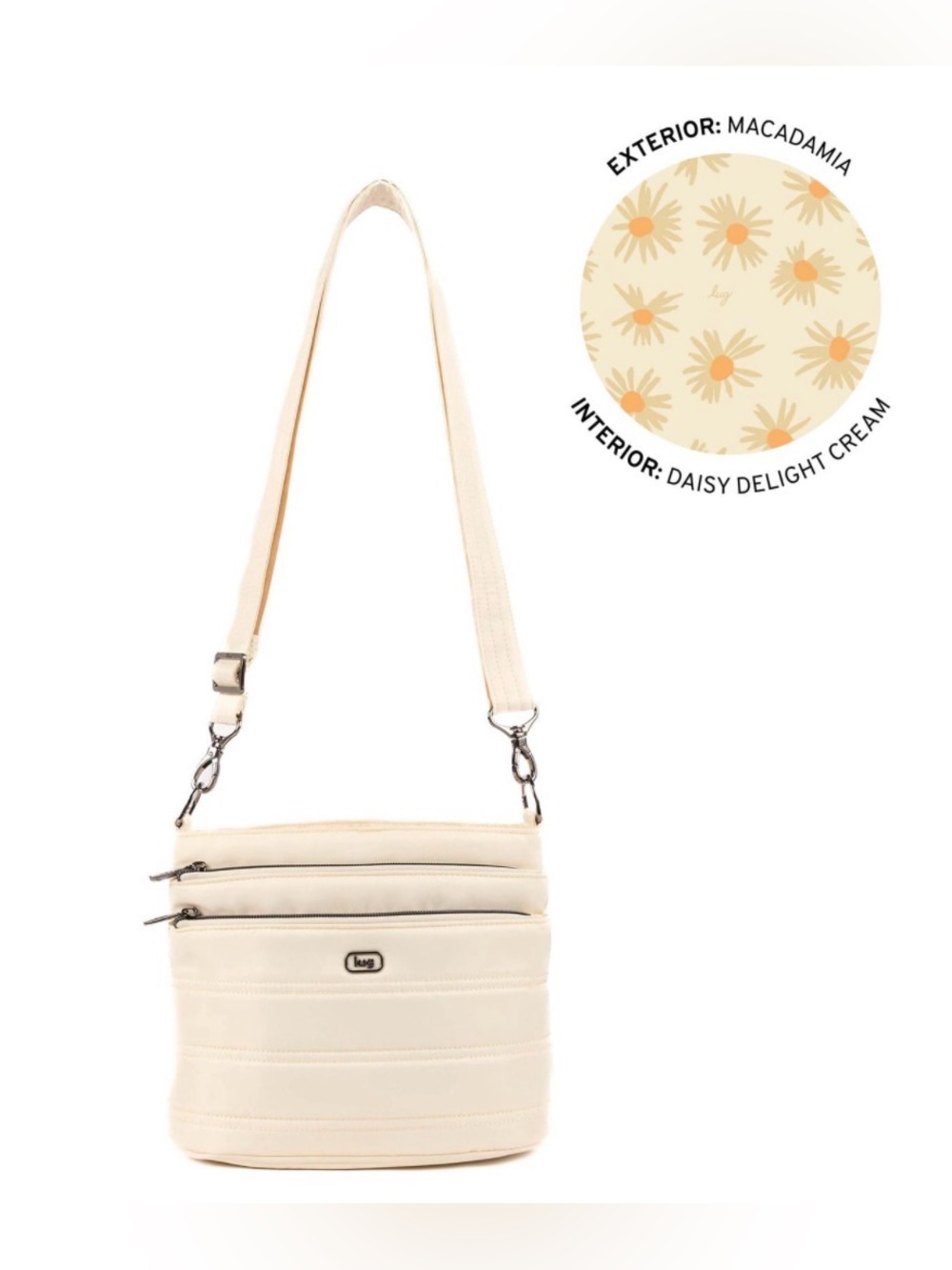 Lug Corral Crossbody Bag NWT Macadamia